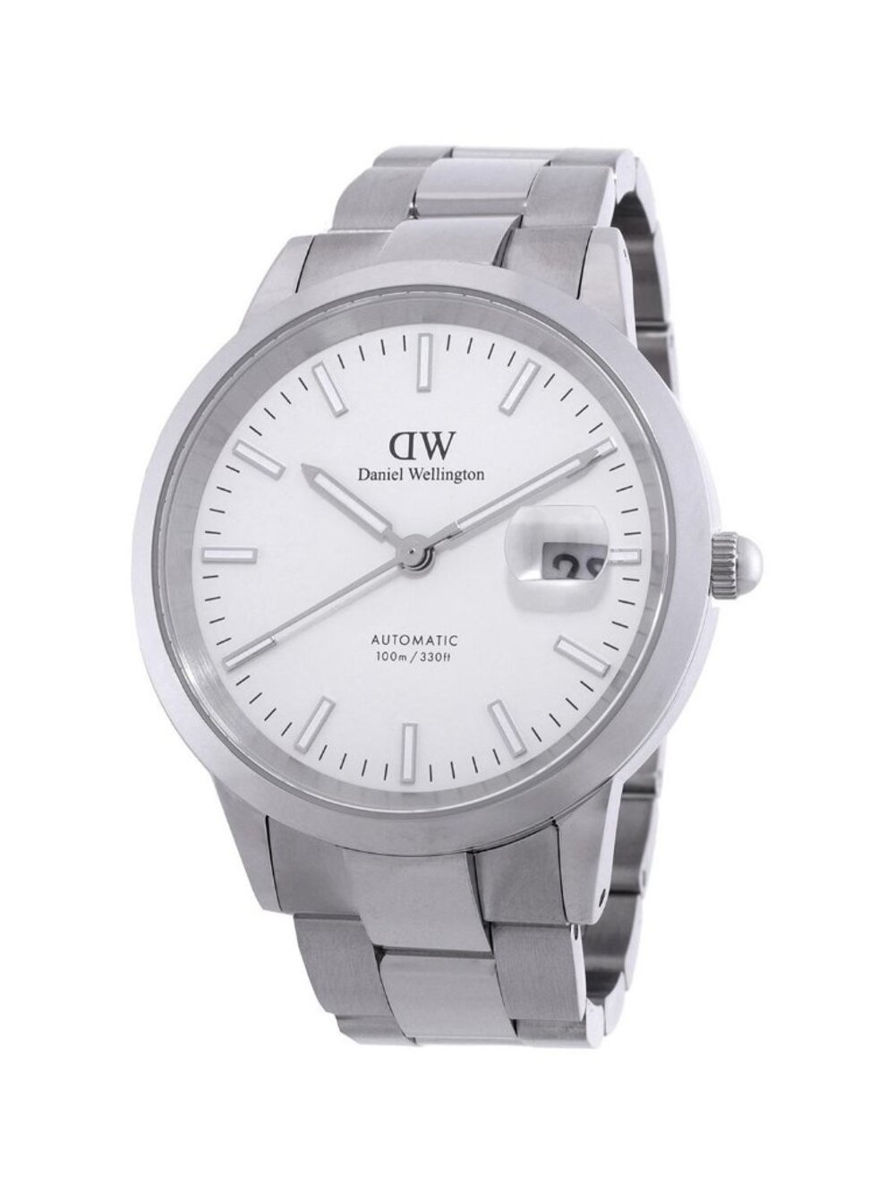 NWT Daniel Wellington Iconic Link Automatic White Dial Watch